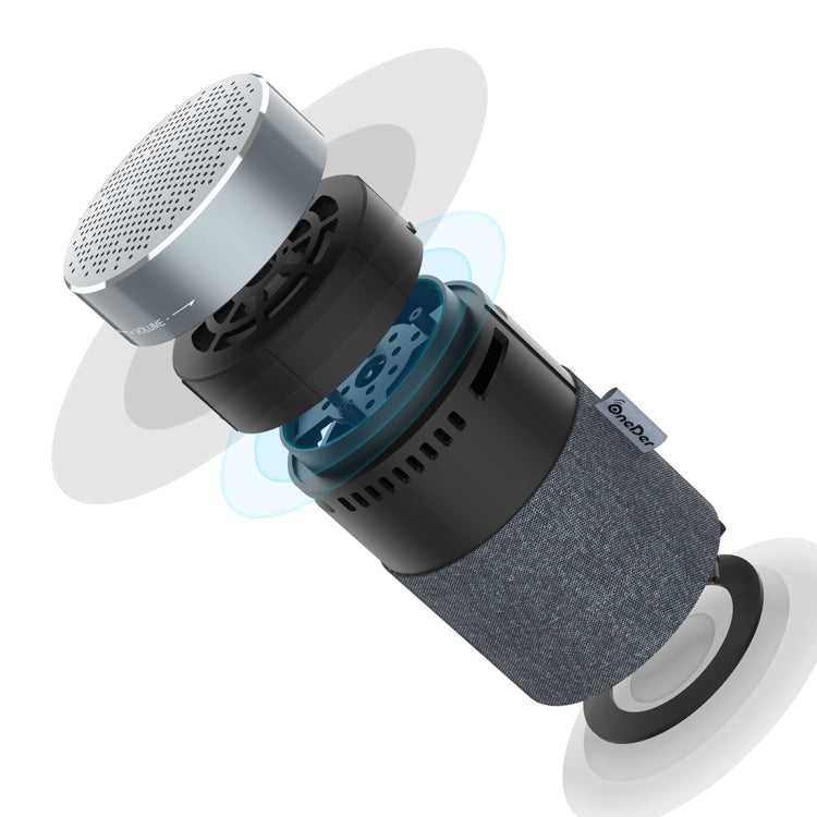 Oneder V13 Mini  Wireless Bluetooth Speaker, Support Hands-free & TF & FM & AUX(Grey) - free shipping - PMC Jewellery - Order now!