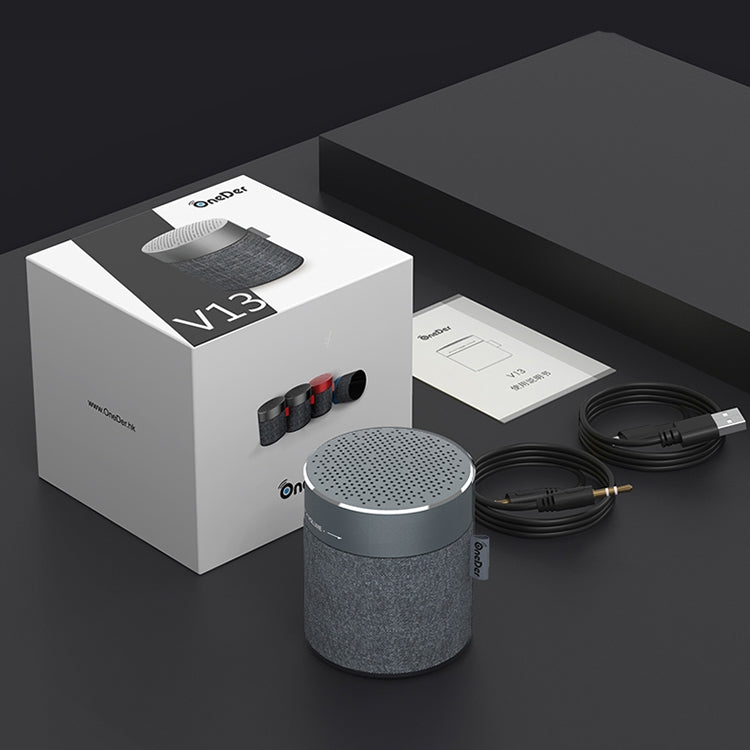 Oneder V13 Mini  Wireless Bluetooth Speaker, Support Hands-free & TF & FM & AUX(Blue) - free shipping - PMC Jewellery - Order now!