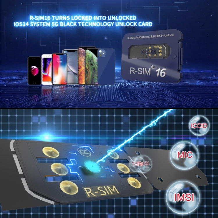 R-SIM 16 Turns Locked Into Unlocked iOS14 System Universal 5G Unlocking Card - Unlock SIM Card by PMC Jewellery | Online Shopping South Africa | PMC Jewellery | Buy Now Pay Later Mobicred