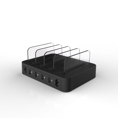 016 Multi-function AC 100V~240V Output 4 Ports USB Detachable Charging Station Smart Charger(Black) - Multifunction Charger by PMC Jewellery | Online Shopping South Africa | PMC Jewellery | Buy Now Pay Later Mobicred