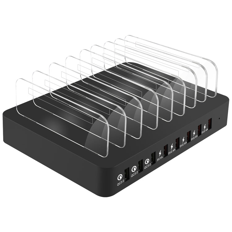 X6S 110W 3 QC 3.0 USB Ports + 5 USB Ports Smart Charger with Detachable Bezel, US Plug - Multifunction Charger by PMC Jewellery | Online Shopping South Africa | PMC Jewellery | Buy Now Pay Later Mobicred