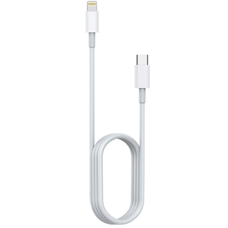 AWEI CL-68 3A Type-C / USB-C to 8 Pin PD Fast Charging Data Cable, Length: 1m(White) - Normal Style Cable by awei | Online Shopping South Africa | PMC Jewellery | Buy Now Pay Later Mobicred