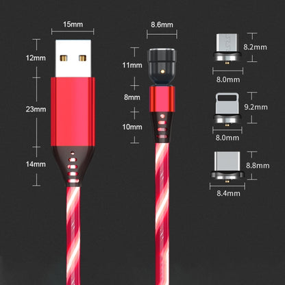 2.4A USB to 8 Pin 540 Degree Bendable Streamer Magnetic Data Cable, Cable Length: 1m(Colour) - Charging Cable & Head by PMC Jewellery | Online Shopping South Africa | PMC Jewellery | Buy Now Pay Later Mobicred