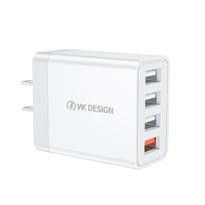 WK WP-U125 Youpin Series 18W QC3.0 4 USB Ports Fast Travel Charger, CN Plug / US Plug - USB Charger by WK | Online Shopping South Africa | PMC Jewellery | Buy Now Pay Later Mobicred