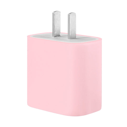 For Apple 20W Charger Mobile Phone Charging Silicone Protective Case (Pink) - USB Charger by PMC Jewellery | Online Shopping South Africa | PMC Jewellery | Buy Now Pay Later Mobicred