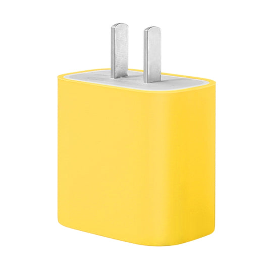 For Apple 20W Charger Mobile Phone Charging Silicone Protective Case (Yellow) - USB Charger by PMC Jewellery | Online Shopping South Africa | PMC Jewellery | Buy Now Pay Later Mobicred