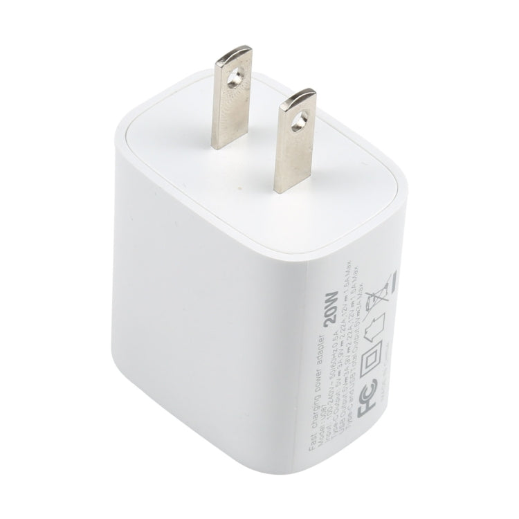 U087 20W USB-C / Type-C + USB Ports Fast Charging Travel Charger, US Plug - USB Charger by PMC Jewellery | Online Shopping South Africa | PMC Jewellery | Buy Now Pay Later Mobicred