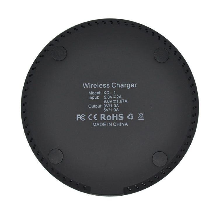 KD-1 Ultra-thin 10W Normal Charging Wireless Charger (Black) - free shipping - PMC Jewellery - Order now!