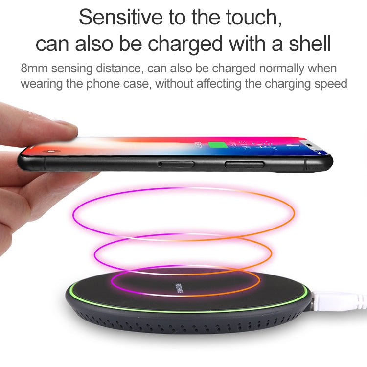 KD-1 Ultra-thin 10W Normal Charging Wireless Charger (Black) - free shipping - PMC Jewellery - Order now!
