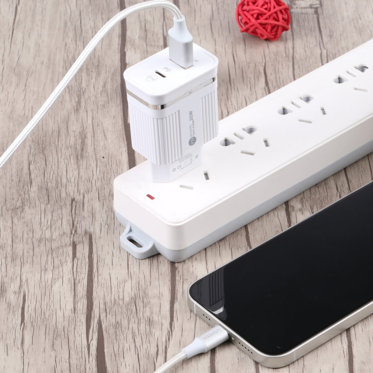 46-A2C2 20W PD + QC3.0 USB Multifunction Fast Charger，EU Plug(White) - USB Charger by PMC Jewellery | Online Shopping South Africa | PMC Jewellery | Buy Now Pay Later Mobicred