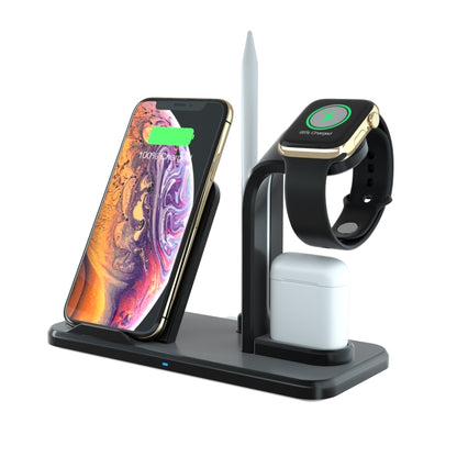 N35 3 in 1 Separated Design Quick Wireless Charger for iPhone, Apple Watch, AirPods (Black) - Wireless Charger by PMC Jewellery | Online Shopping South Africa | PMC Jewellery | Buy Now Pay Later Mobicred