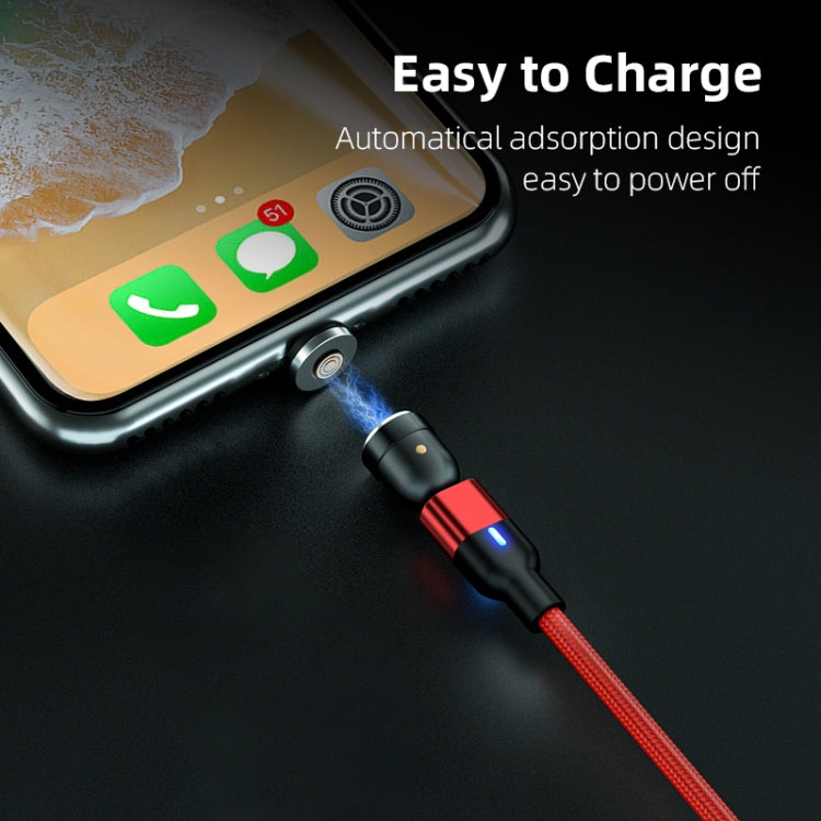 1m 3A Output USB to 8 Pin 540 Degree Rotating Magnetic Data Sync Charging Cable(Black) - Charging Cable & Head by PMC Jewellery | Online Shopping South Africa | PMC Jewellery | Buy Now Pay Later Mobicred