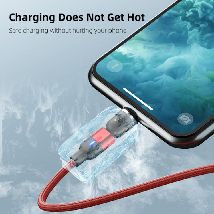 1m 3A Output USB to 8 Pin 540 Degree Rotating Magnetic Data Sync Charging Cable(Red) - Charging Cable & Head by PMC Jewellery | Online Shopping South Africa | PMC Jewellery | Buy Now Pay Later Mobicred