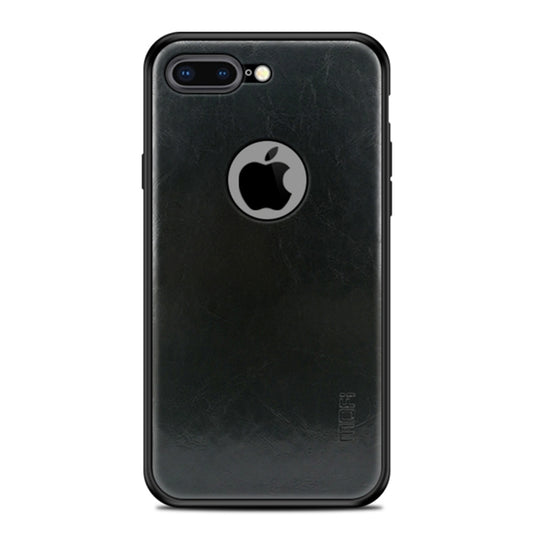 MOFI Shockproof PC+TPU+PU Leather Protective Back Case for iPhone 8 Plus(Black) - More iPhone Cases by MOFI | Online Shopping South Africa | PMC Jewellery