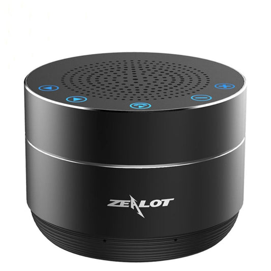 ZEALOT S19 3D Surround Bass Stereo Touch Control Bluetooth V4.2+EDR Speaker, Support AUX, TF Card, For iPhone, Samsung, Huawei, Xiaomi, HTC and Other Smartphones, Bluetooth Distance: about 10m (Black) - Desktop Speaker by ZEALOT | Online Shopping South Africa | PMC Jewellery | Buy Now Pay Later Mobicred