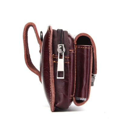 5.1-6 inch 007 Universal Crazy Horse Texture Cowhide Cross Section Plug-in Card Waist Bag, For iPhone, Samsung, Sony, Huawei, Meizu, Lenovo, ASUS, Oneplus, Xiaomi, Cubot, Ulefone, Letv, DOOGEE, Vkworld, and other Smartphones (Brown) - More iPhone Cases by PMC Jewellery | Online Shopping South Africa | PMC Jewellery | Buy Now Pay Later Mobicred