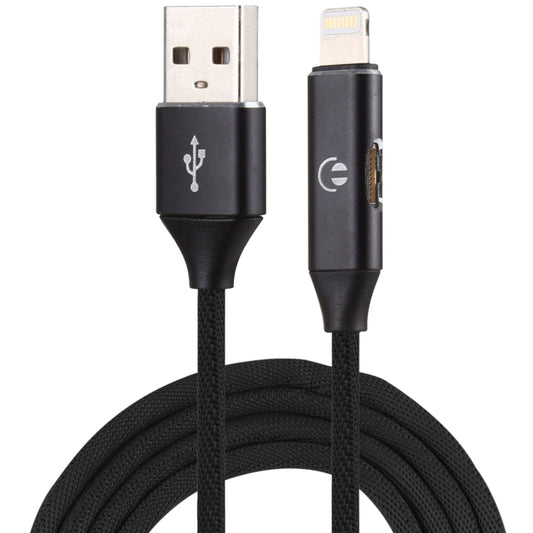 Multifunction 1m 3A 8 Pin Male & 8 Pin Female to USB Nylon Braided Data Sync Charging Audio Cable(Black) - Multifunction Cable by PMC Jewellery | Online Shopping South Africa | PMC Jewellery | Buy Now Pay Later Mobicred