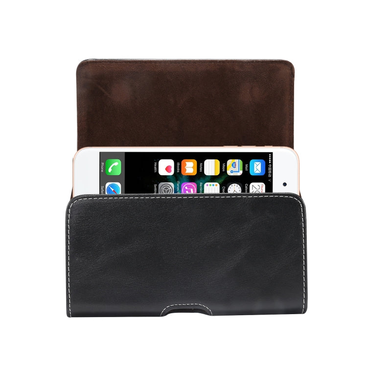 Men Lambskin Texture Multi-functional Universal Mobile Phone Waist Pack Leather Case for 6.0 Inch or Below Smartphones (Black) - More iPhone Cases by PMC Jewellery | Online Shopping South Africa | PMC Jewellery | Buy Now Pay Later Mobicred