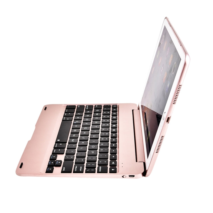 For iPad Pro 9.7 inch / iPAD Air 2 Horizontal Flip Tablet Case + Bluetooth Keyboard(Rose Gold) - For iPad Pro by PMC Jewellery | Online Shopping South Africa | PMC Jewellery