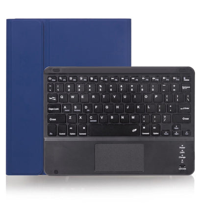 X-11BC Skin Plain Texture Detachable Bluetooth Keyboard Tablet Case for iPad Pro 11 inch 2020 / 2018, with Touchpad & Pen Slot(Blue) - For iPad Pro by PMC Jewellery | Online Shopping South Africa | PMC Jewellery