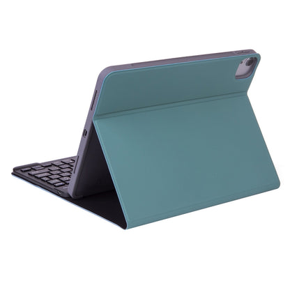 X-11B Skin Plain Texture Detachable Bluetooth Keyboard Tablet Case for iPad Pro 11 inch 2020 / 2018, with Pen Slot (Dark Green) - For iPad Pro by PMC Jewellery | Online Shopping South Africa | PMC Jewellery