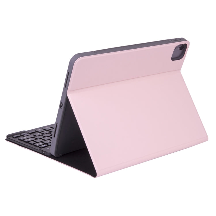 X-11B Skin Plain Texture Detachable Bluetooth Keyboard Tablet Case for iPad Pro 11 inch 2020 / 2018, with Pen Slot (Pink) - For iPad Pro by PMC Jewellery | Online Shopping South Africa | PMC Jewellery