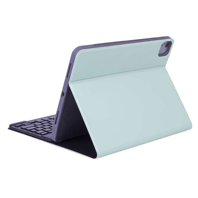 X-11B Skin Plain Texture Detachable Bluetooth Keyboard Tablet Case for iPad Pro 11 inch 2020 / 2018, with Pen Slot (Green) - For iPad Pro by PMC Jewellery | Online Shopping South Africa | PMC Jewellery