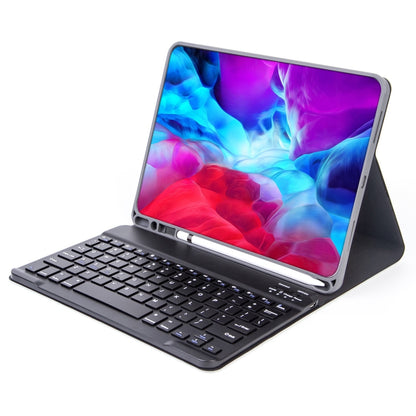 X-11B Skin Plain Texture Detachable Bluetooth Keyboard Tablet Case for iPad Pro 11 inch 2020 / 2018, with Pen Slot (Light Purple) - For iPad Pro by PMC Jewellery | Online Shopping South Africa | PMC Jewellery