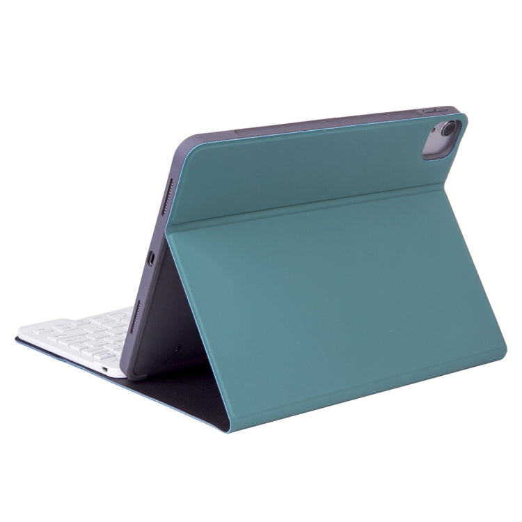 X-11B Skin Plain Texture Detachable Bluetooth Keyboard Tablet Case for iPad Pro 11 inch 2020 / 2018, with Pen Slot (Dark Green) - For iPad Pro by PMC Jewellery | Online Shopping South Africa | PMC Jewellery