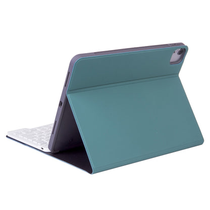 X-11B Skin Plain Texture Detachable Bluetooth Keyboard Tablet Case for iPad Pro 11 inch 2020 / 2018, with Pen Slot (Dark Green) - For iPad Pro by PMC Jewellery | Online Shopping South Africa | PMC Jewellery