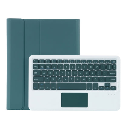 YT11B-A Detachable Candy Color Bluetooth Keyboard Leather Tablet Case with Touch Pad & Pen Slot & Holder for iPad Pro 11 inch 2021 (Dark Green) - For iPad Pro by PMC Jewellery | Online Shopping South Africa | PMC Jewellery