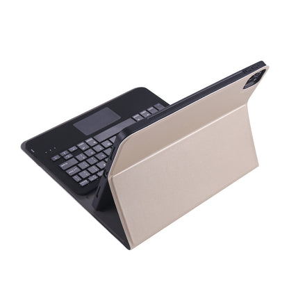 A11B-A Ultra-thin ABS Detachable Bluetooth Keyboard Tablet Case with Touchpad & Pen Slot & Holder for iPad Pro 11 inch 2021 (Gold) - For iPad Pro by PMC Jewellery | Online Shopping South Africa | PMC Jewellery