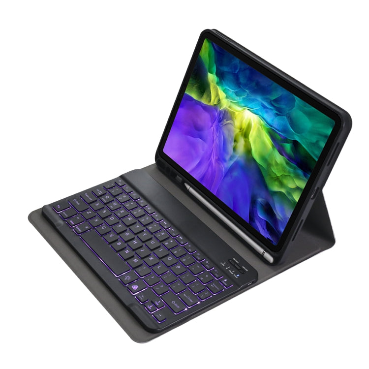 A11BS Ultra-thin ABS Detachable Bluetooth Keyboard Tablet Case with Backlight & Pen Slot & Holder for iPad Pro 11 inch 2021 (Black) - For iPad Pro by PMC Jewellery | Online Shopping South Africa | PMC Jewellery