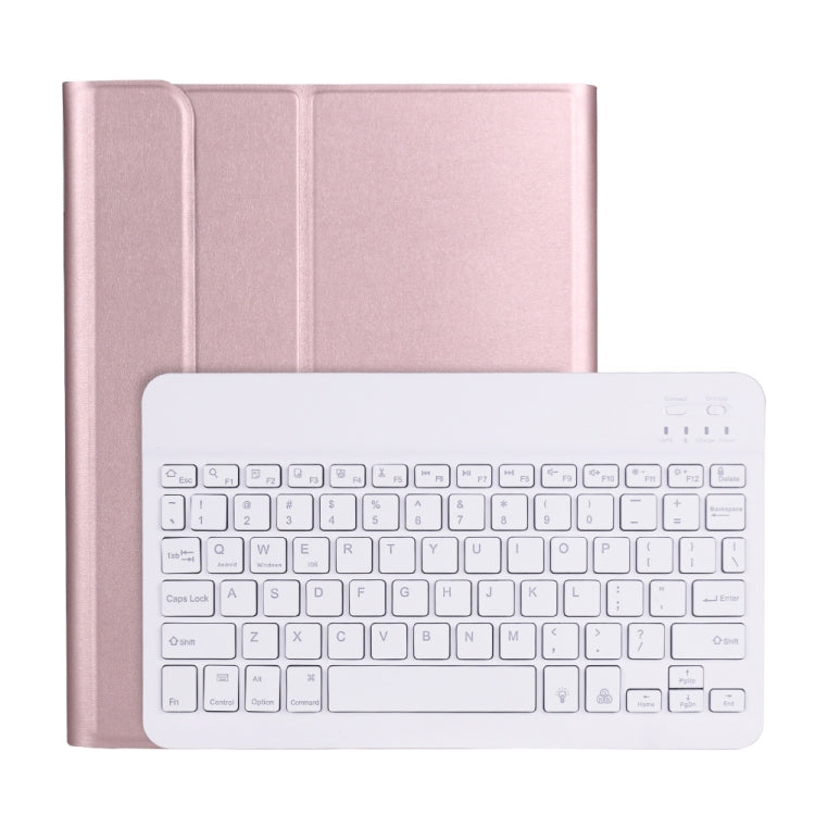 A11BS Ultra-thin ABS Detachable Bluetooth Keyboard Tablet Case with Backlight & Pen Slot & Holder for iPad Pro 11 inch 2021 (Rose Gold) - For iPad Pro by PMC Jewellery | Online Shopping South Africa | PMC Jewellery