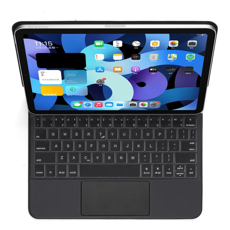 P109 Pro Ultra-thin Detachable Bluetooth Keyboard Leather Tablet Case with Touchpad & White Backlight for iPad Pro 11 inch 2021 / 2020 / 2018 & iPad Air 2020 10.9(Black) - For iPad Pro by PMC Jewellery | Online Shopping South Africa | PMC Jewellery