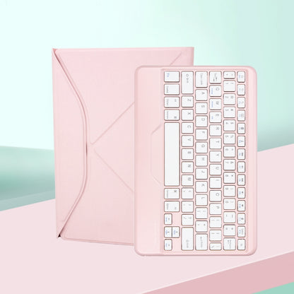 Z098B Pen Slot Bluetooth Keyboard Leather Tablet Case For iPad Air 2022/2020 (Pink) - For iPad Air by PMC Jewellery | Online Shopping South Africa | PMC Jewellery | Buy Now Pay Later Mobicred