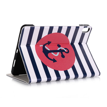 Ship Anchor Pattern Horizontal Flip Leather Case for iPad Air 11 2024 / iPad Pro 11 inch (2018),with Card Slots & Holder & Wallet & Photo Frame & Pen slot - iPad Pro 11 (2018) Cases by PMC Jewellery | Online Shopping South Africa | PMC Jewellery | Buy Now Pay Later Mobicred