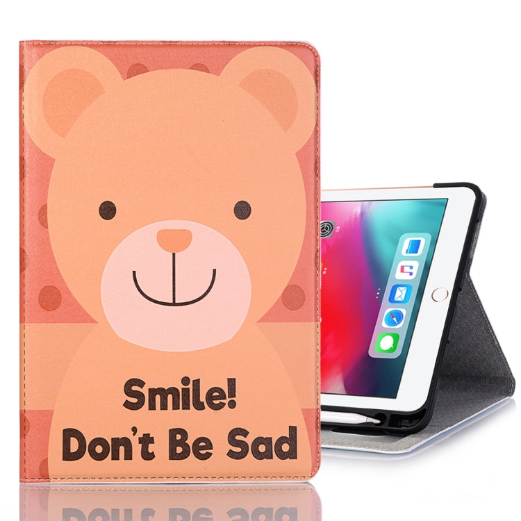 Smile Bear Pattern Horizontal Flip Leather Case for iPad Air 11 2024 / iPad Pro 11 inch (2018),with Card Slots & Holder & Wallet & Photo Frame & Pen slot - iPad Pro 11 (2018) Cases by PMC Jewellery | Online Shopping South Africa | PMC Jewellery | Buy Now Pay Later Mobicred