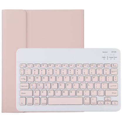 TG11B Detachable Bluetooth Pink Keyboard + Microfiber Leather Tablet Case for iPad Pro 11 inch (2020), with Pen Slot & Holder (Pink) - For iPad Pro by PMC Jewellery | Online Shopping South Africa | PMC Jewellery