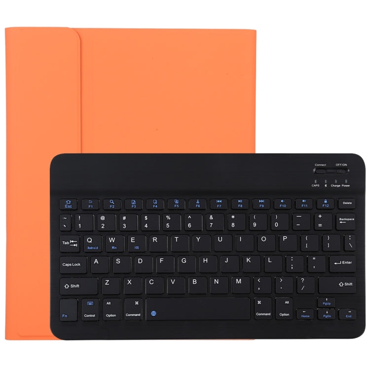 TG11B Detachable Bluetooth Black Keyboard + Microfiber Leather Tablet Case for iPad Pro 11 inch (2020), with Pen Slot & Holder (Orange) - For iPad Pro by PMC Jewellery | Online Shopping South Africa | PMC Jewellery