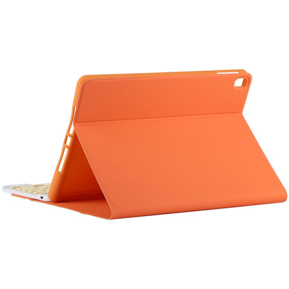 TG11B Detachable Bluetooth Yellow Keyboard + Microfiber Leather Tablet Case for iPad Pro 11 inch (2020), with Pen Slot & Holder (Orange) - For iPad Pro by PMC Jewellery | Online Shopping South Africa | PMC Jewellery