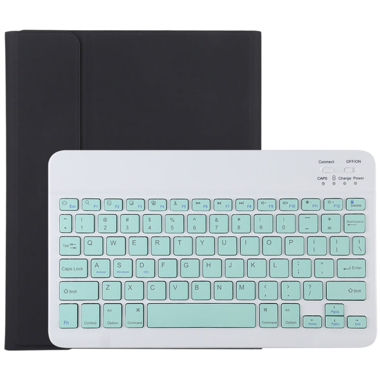 TG11B Detachable Bluetooth Green Keyboard + Microfiber Leather Tablet Case for iPad Pro 11 inch (2020), with Pen Slot & Holder (Black) - For iPad Pro by PMC Jewellery | Online Shopping South Africa | PMC Jewellery