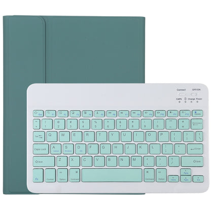 TG11B Detachable Bluetooth Green Keyboard + Microfiber Leather Tablet Case for iPad Pro 11 inch (2020), with Pen Slot & Holder (Dark Green) - For iPad Pro by PMC Jewellery | Online Shopping South Africa | PMC Jewellery