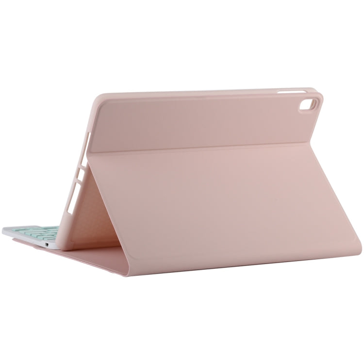 TG11B Detachable Bluetooth Green Keyboard + Microfiber Leather Tablet Case for iPad Pro 11 inch (2020), with Pen Slot & Holder (Pink) - For iPad Pro by PMC Jewellery | Online Shopping South Africa | PMC Jewellery