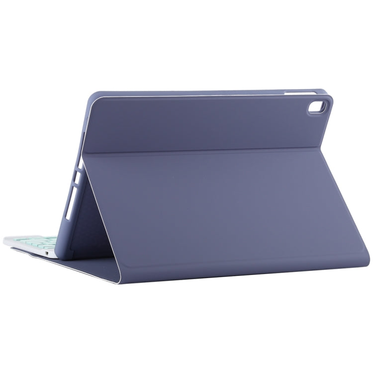 TG11B Detachable Bluetooth Green Keyboard + Microfiber Leather Tablet Case for iPad Pro 11 inch (2020), with Pen Slot & Holder (Purple) - For iPad Pro by PMC Jewellery | Online Shopping South Africa | PMC Jewellery