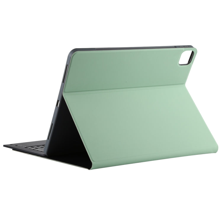 T129 Detachable Bluetooth Black Keyboard Microfiber Leather Tablet Case for iPad Pro 12.9 inch (2020), with Holder (Green) - For iPad Pro by PMC Jewellery | Online Shopping South Africa | PMC Jewellery