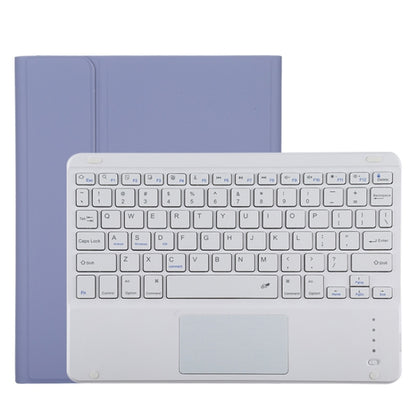 TG11BC Detachable Bluetooth White Keyboard Microfiber Leather Tablet Case for iPad Pro 11 inch (2020), with Touchpad & Pen Slot & Holder (Purple) - For iPad Pro by PMC Jewellery | Online Shopping South Africa | PMC Jewellery