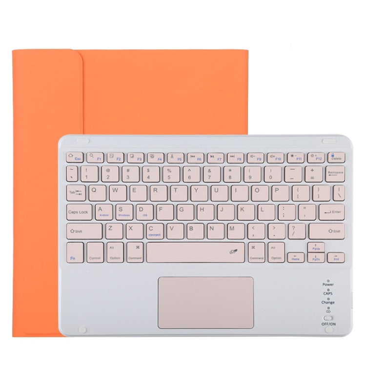 TG11BC Detachable Bluetooth Pink Keyboard Microfiber Leather Tablet Case for iPad Pro 11 inch (2020), with Touchpad & Pen Slot & Holder (Orange) - For iPad Pro by PMC Jewellery | Online Shopping South Africa | PMC Jewellery