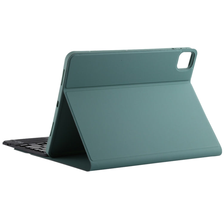 TG11BC Detachable Bluetooth Black Keyboard Microfiber Leather Tablet Case for iPad Pro 11 inch (2020), with Touchpad & Pen Slot & Holder (Dark Green) - For iPad Pro by PMC Jewellery | Online Shopping South Africa | PMC Jewellery