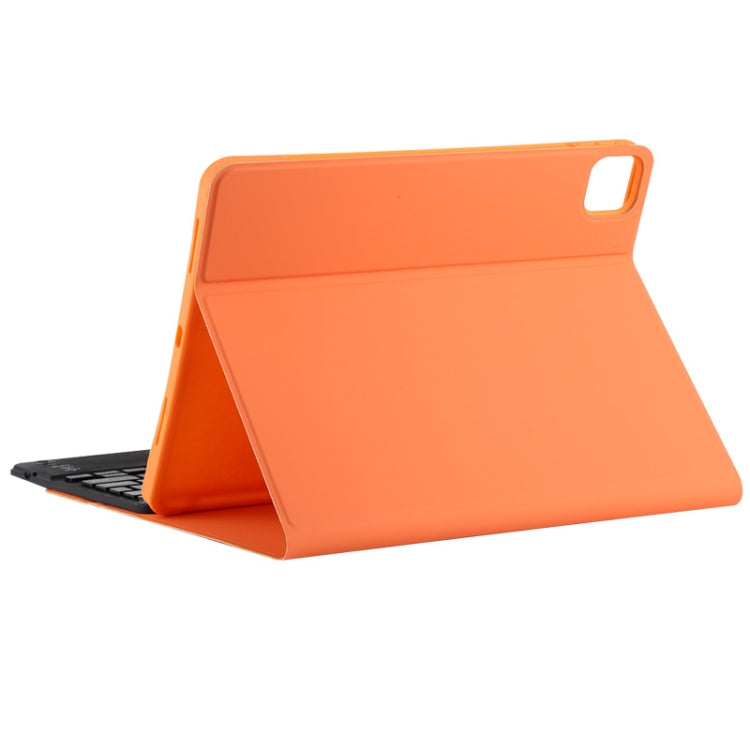 TG11BC Detachable Bluetooth Black Keyboard Microfiber Leather Tablet Case for iPad Pro 11 inch (2020), with Touchpad & Pen Slot & Holder (Orange) - For iPad Pro by PMC Jewellery | Online Shopping South Africa | PMC Jewellery